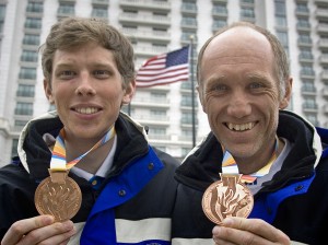 Johnny Nyström och Torbjörn Svenningsson, brons i sprintstafetten